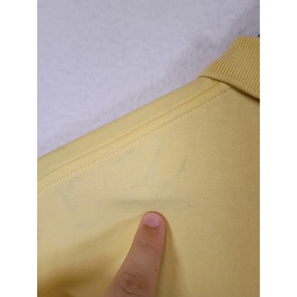 Preppy Polo Ralph Lauren Mens Small Yellow Short Sleeve Cotton Pony Logo Shirt